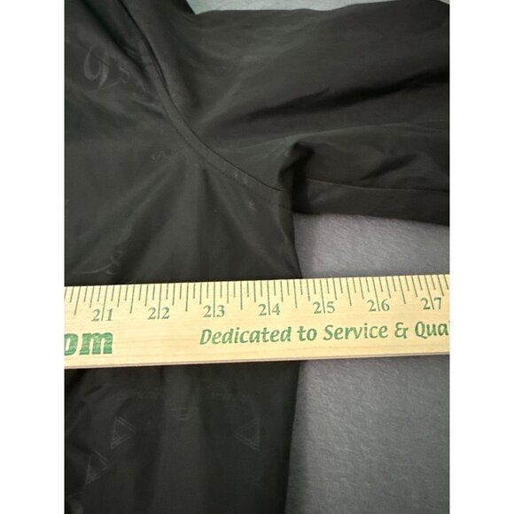 Privilege Society Black Lightweight Bomber Jacket With Subtle Patterned Logos & - Picture 5 of 8